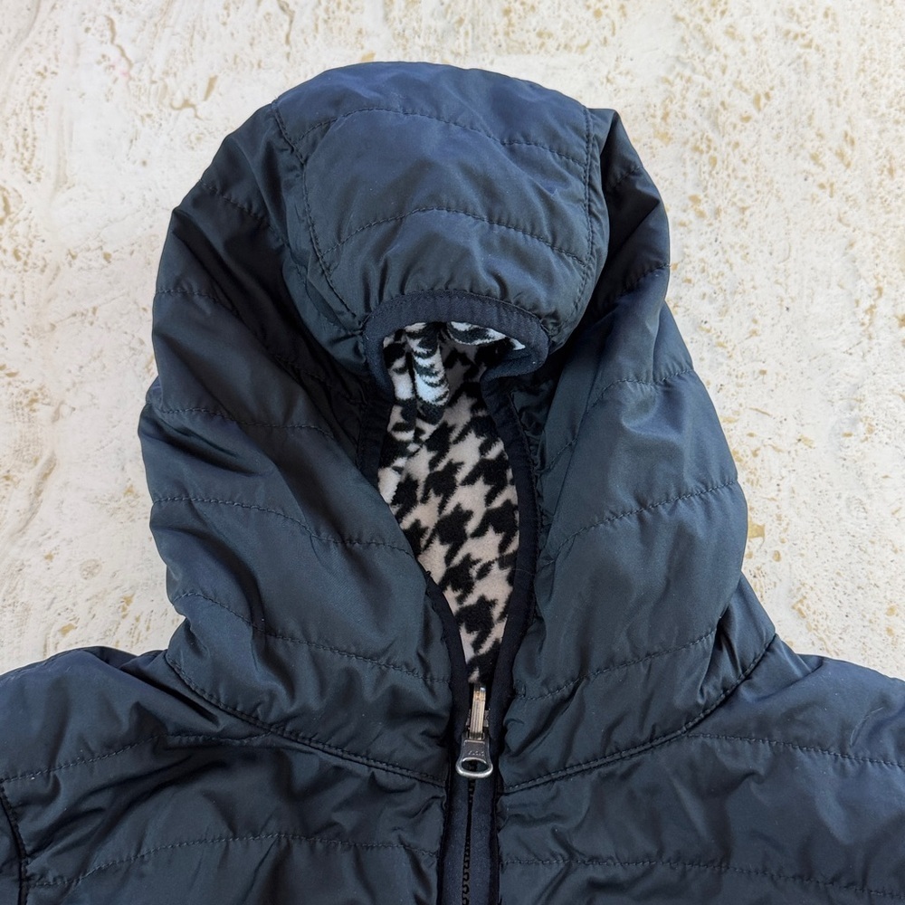 Columbia Reversible Jacket black white houndstooth Toddler Girl 4T - Picture 14 of 16